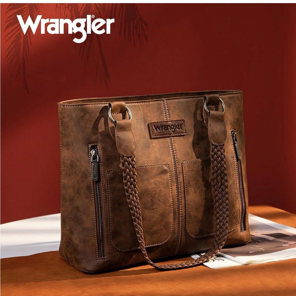 Wrangler Distressed Tote Bag for Women Western Purse